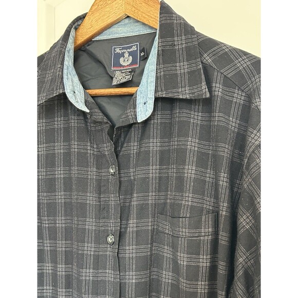 Faconnable Mens Shirt Jacket Extra Large 100% Wool Button Front Shacket Vintage - Picture 2 of 11